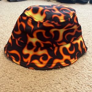 Fire Print Bucket Hat, OS